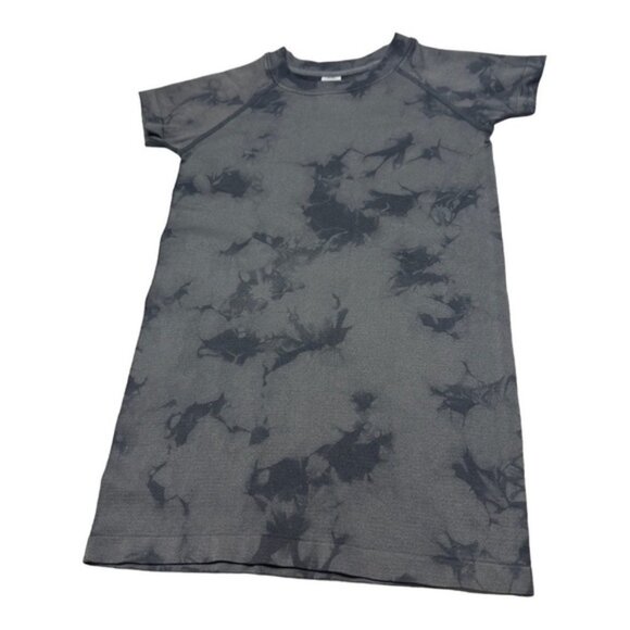 Zella Tie Dye Short Sleeve Shirt Gray Size L - Picture 6 of 10